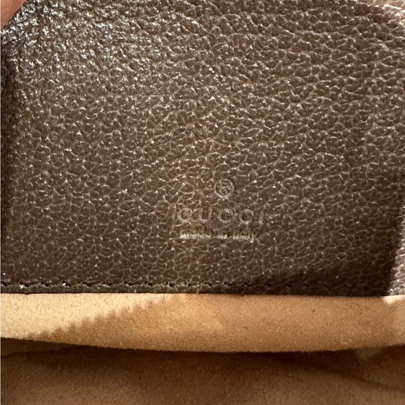 GG Supreme Monogram Web Mini Ophidia Round Backpack Brown - Picture 5 of 9